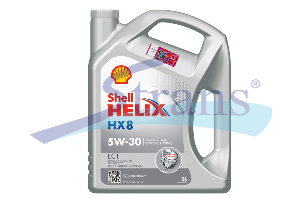 Масло Моторне Легкове Shell Helix Hx8 Ect 5W-30 5Л. (Підходить Для